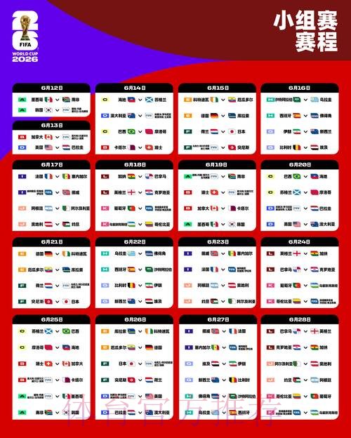 2026世界杯比赛时间中国时间完整安排实时查看 2026世界杯比赛时间中国时间完整安排实时查看